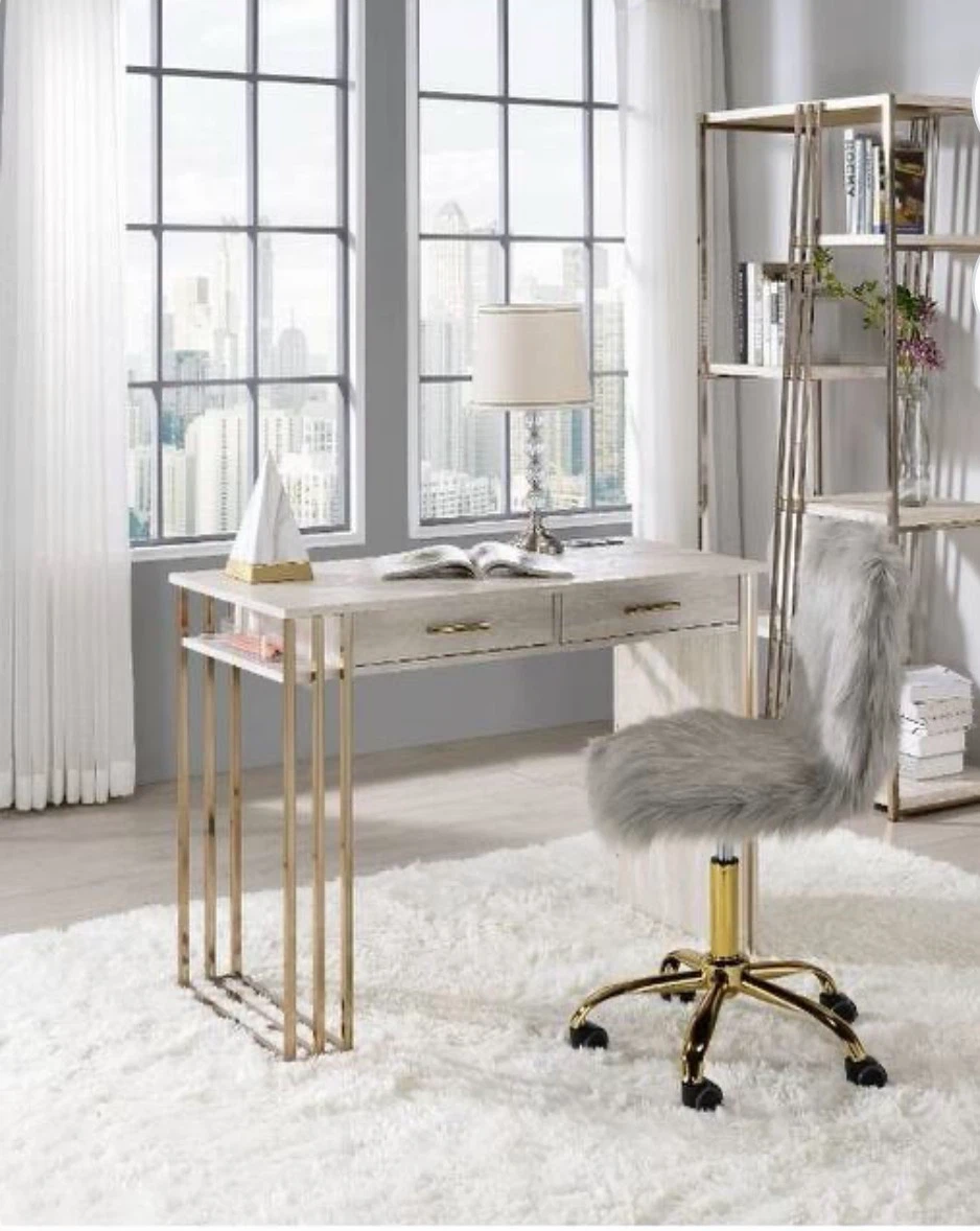 Modern Desk with Built-in Power Outlet - photo 4