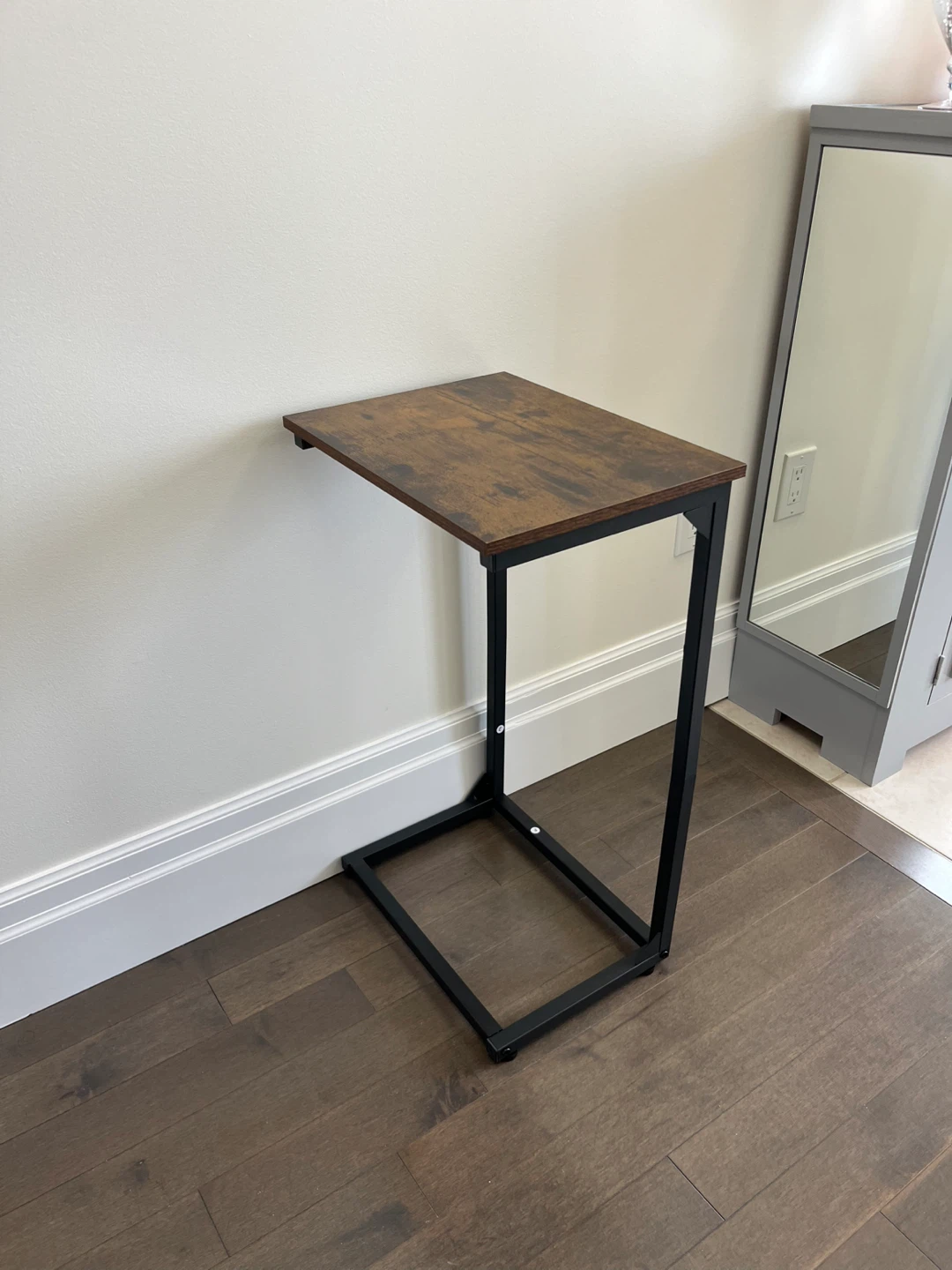 New Brown C-Shaped Table