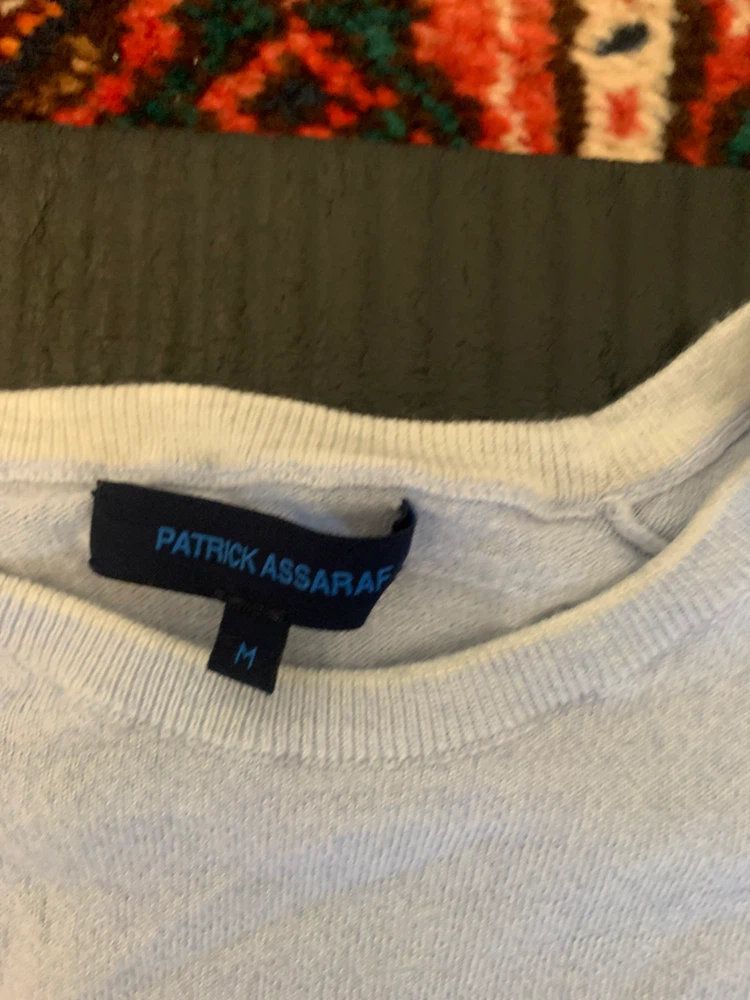 Patrick Assaraf Light Blue Crew Neck Sweater - photo 2