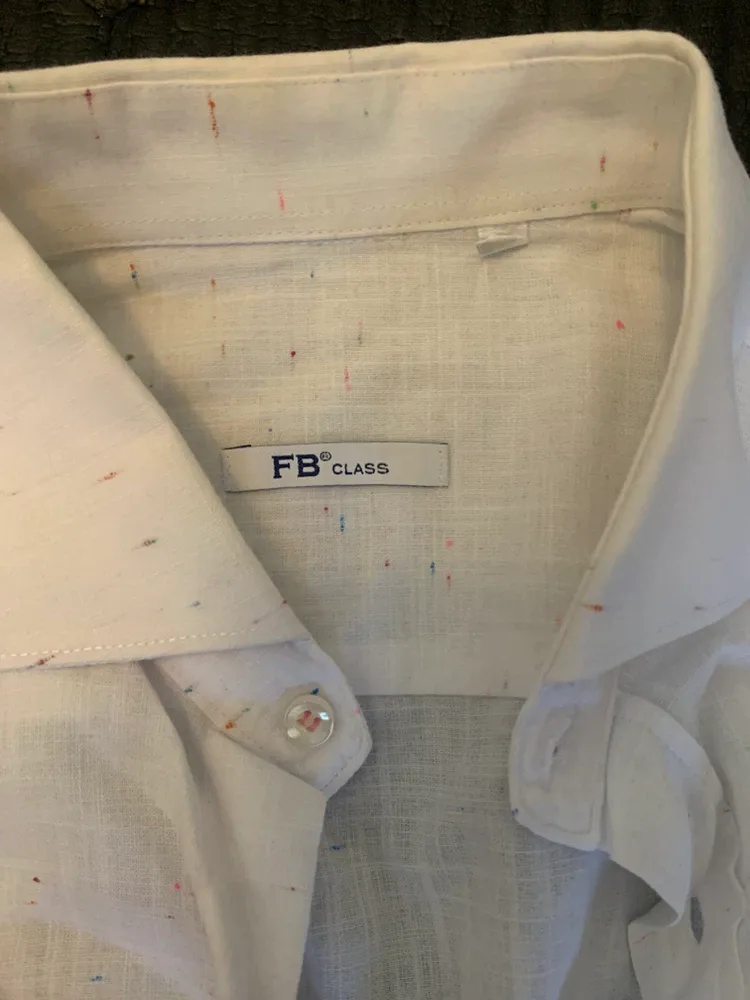 FB CLASS White Speckled Button-Up Shirt - photo 2