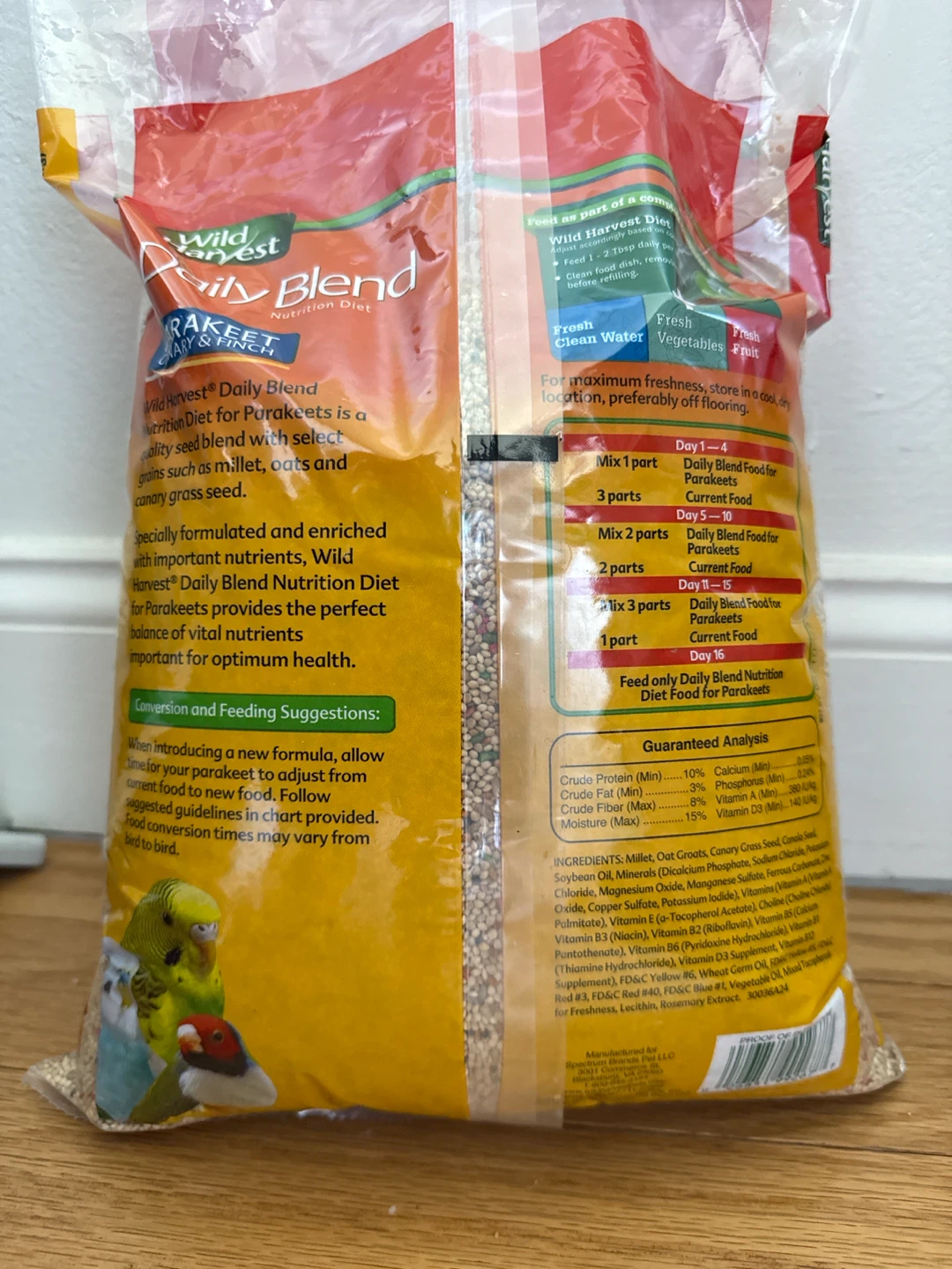Wild Harvest Daily Blend Parakeet Canary & Finch Bird Food - photo 2