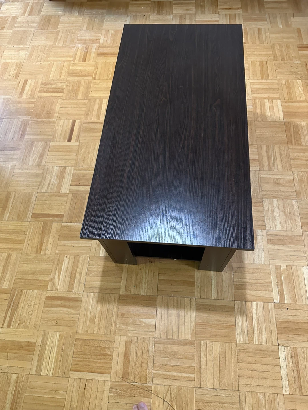 Dark Wood Coffee Table with Storage - photo 3