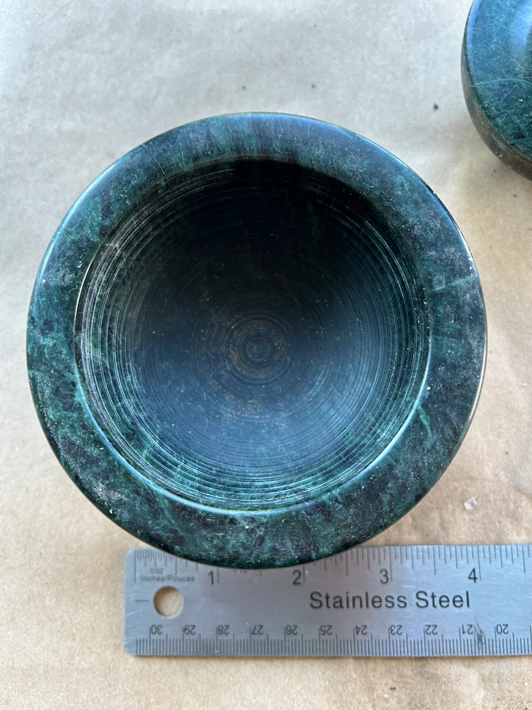 Green Stone Mortar and Pestle Set - photo 4