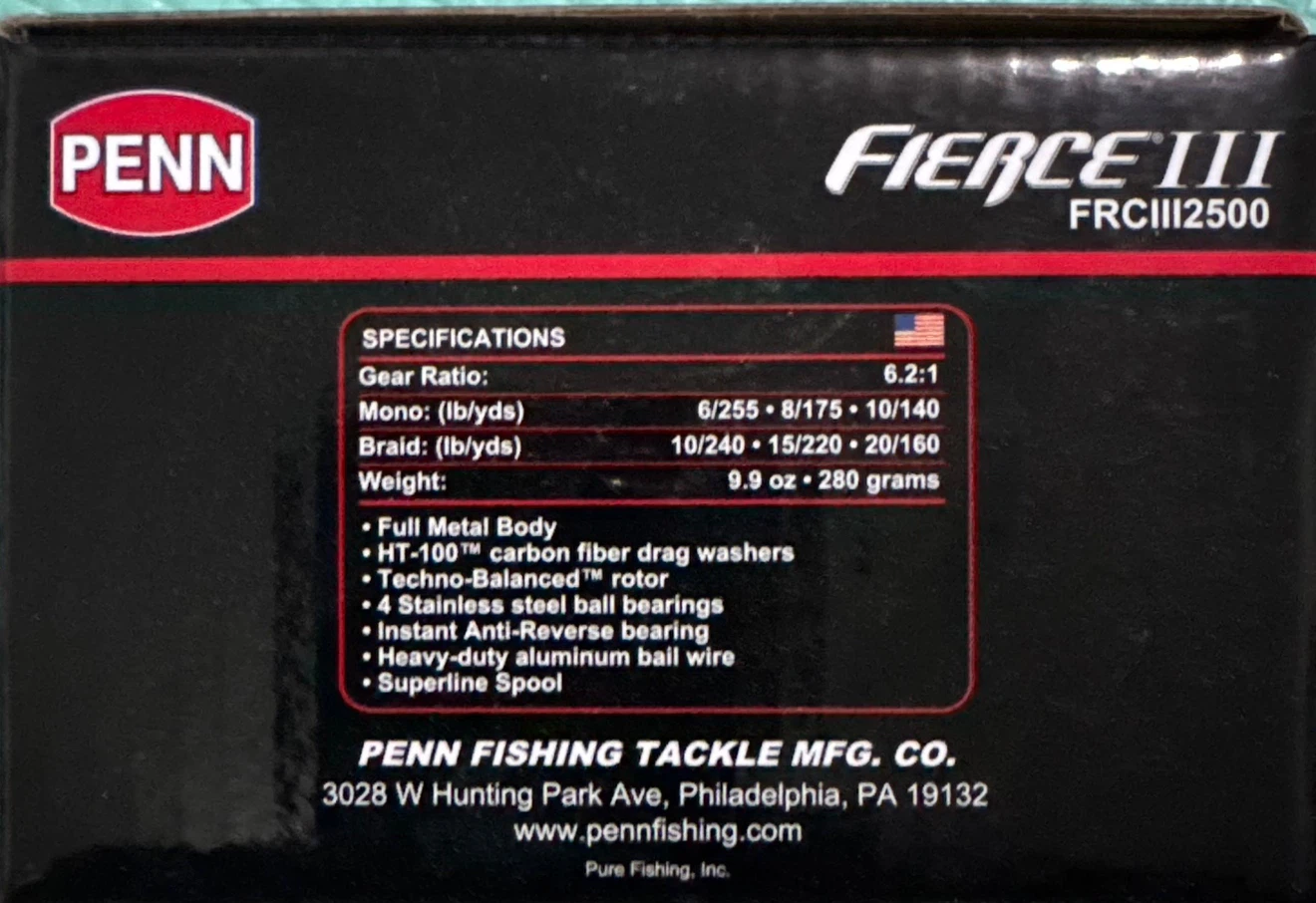 PENN Fierce III Fishing Reel & Shimano FX Rod Combo - photo 2