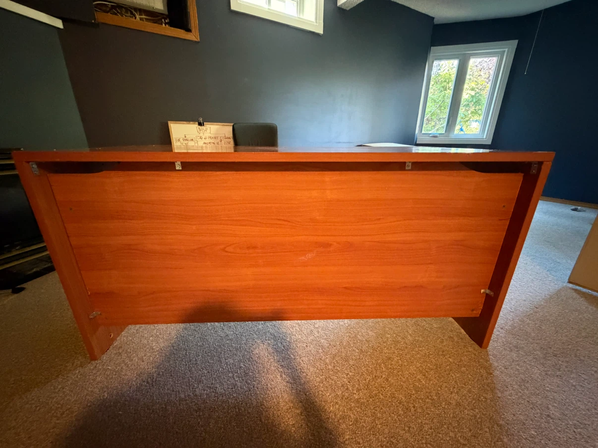 Wood Grain Office Desk