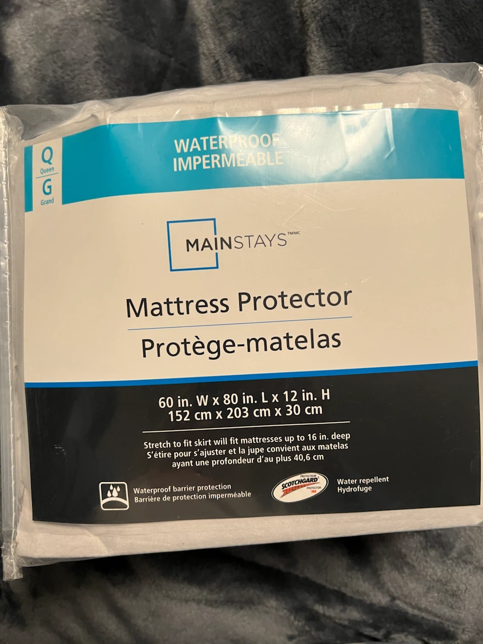 Mainstays Queen Waterproof Mattress Protector