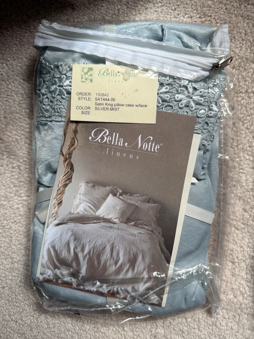 Bella Notte Linens Satin Pillowcase & skirt