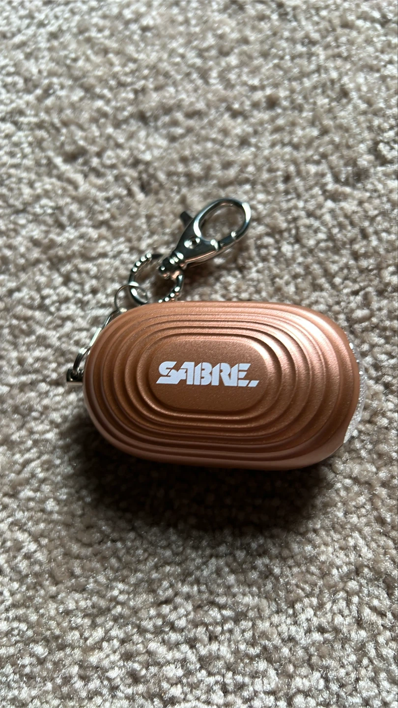 Sabre Personal Alarm Keychain Rose Gold