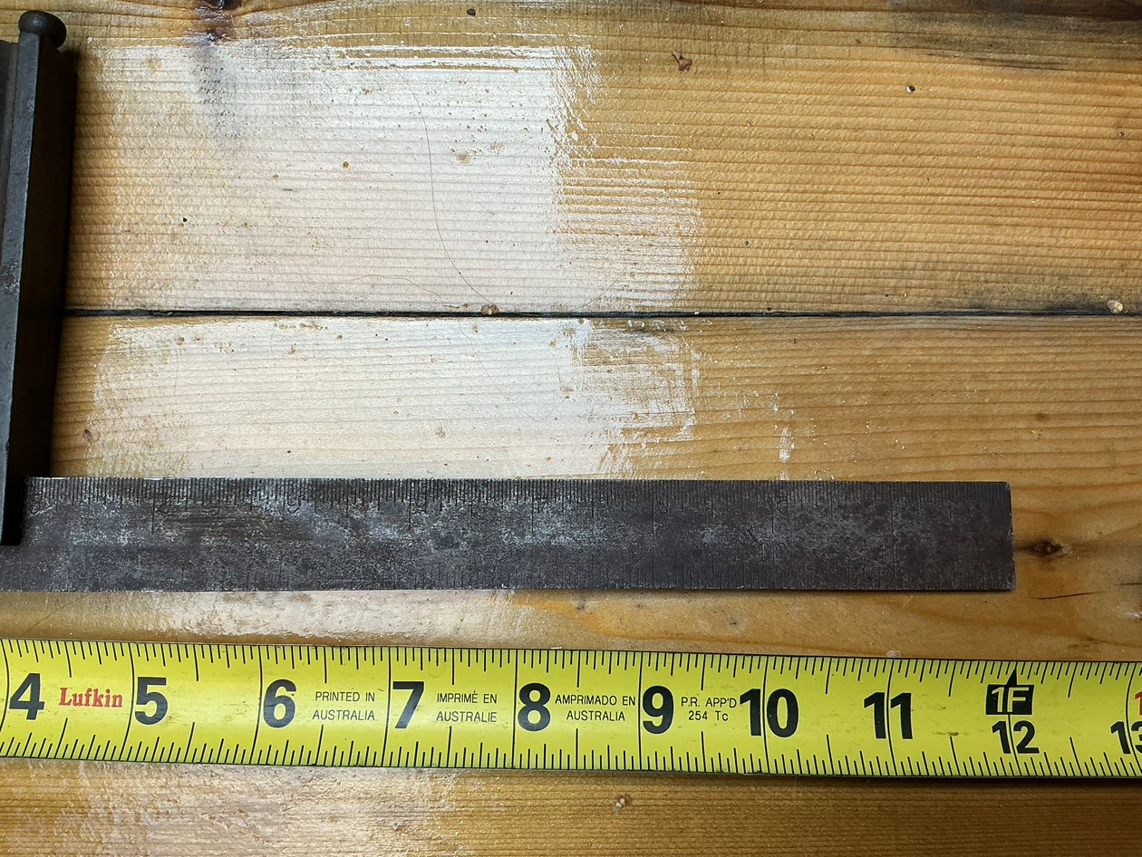 Antique Cast Iron Combination Square Tool - photo 3
