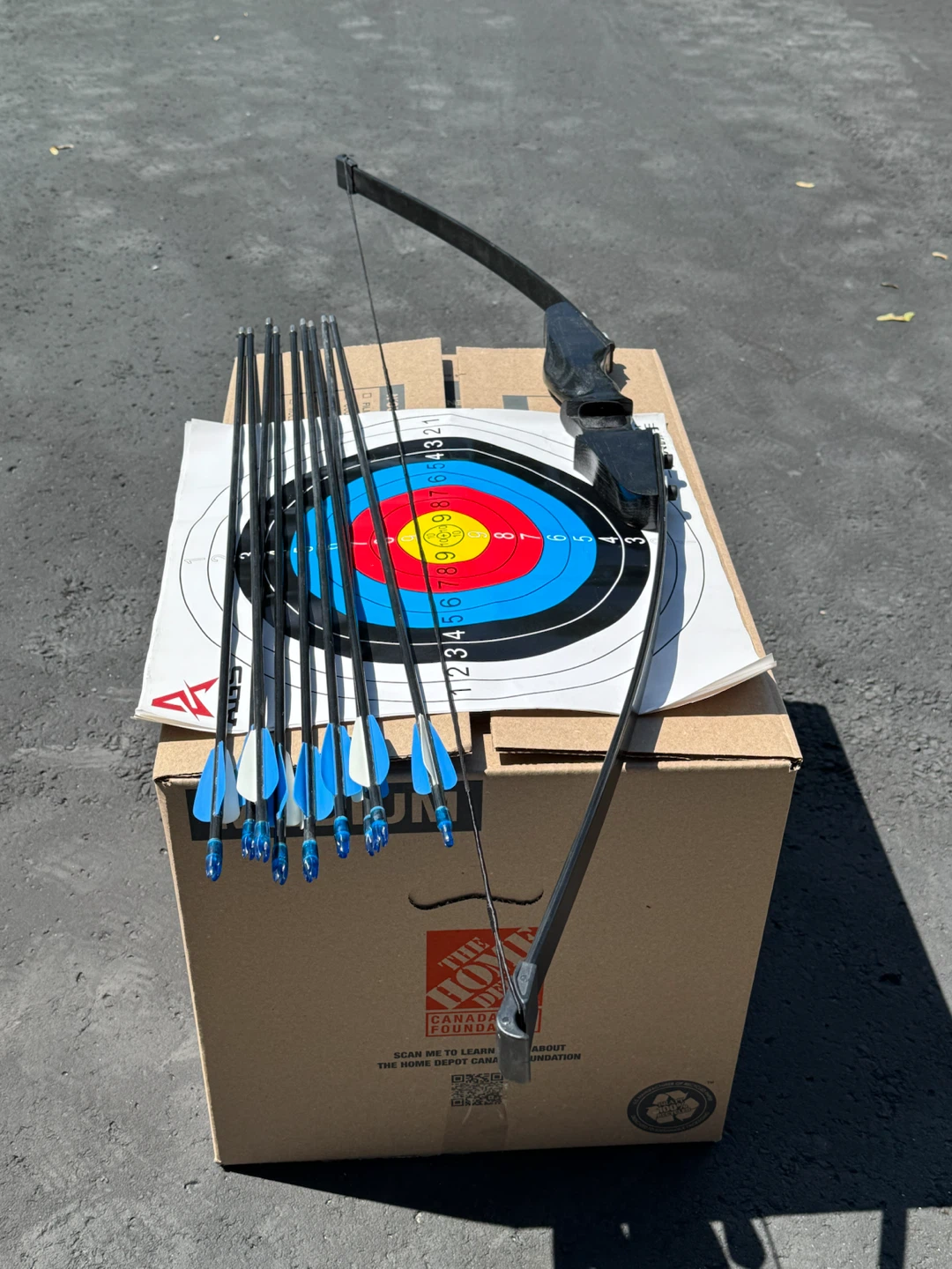 Archery Set with Bow, Arrows, and Target