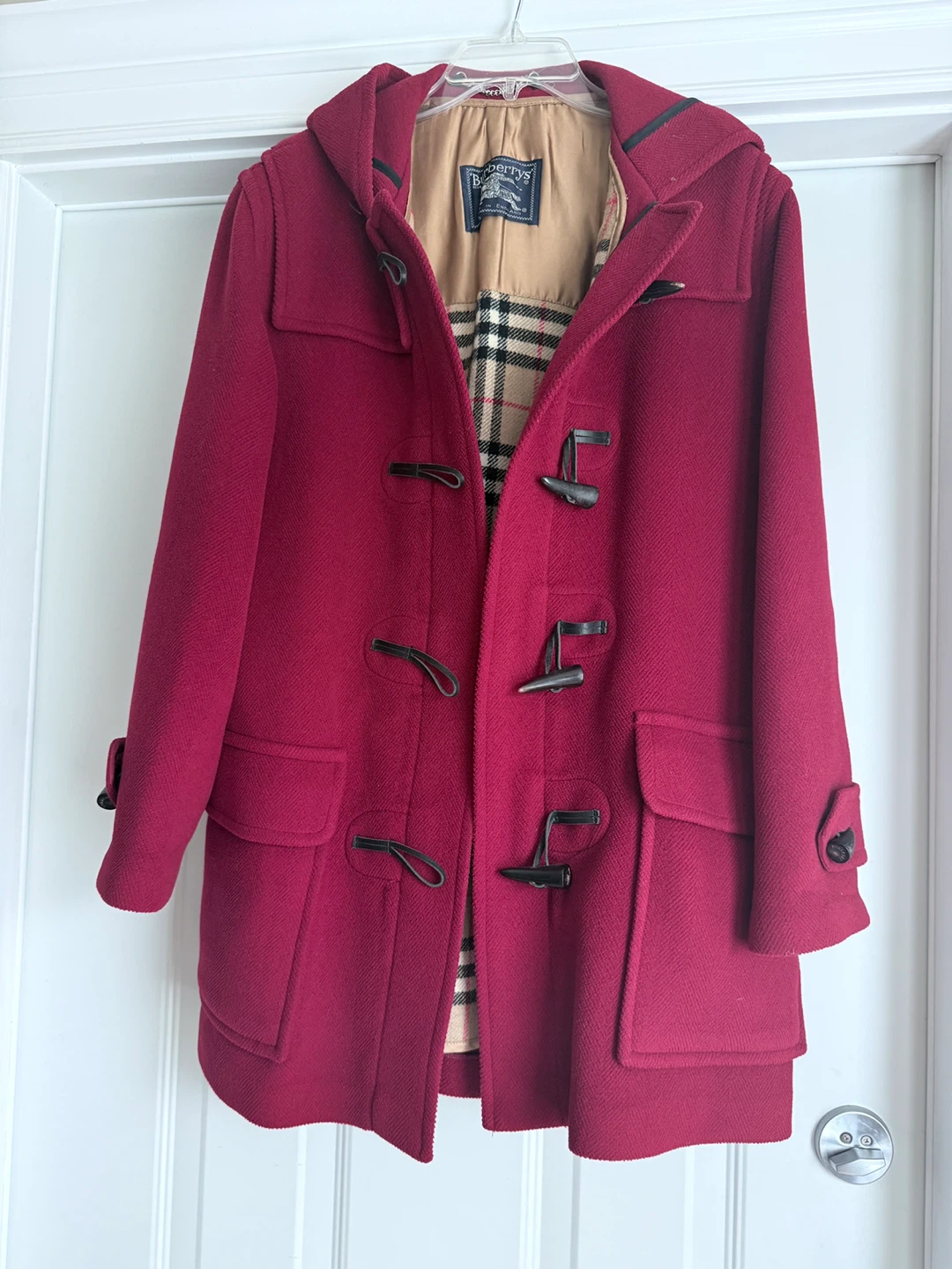 Burberry Duffle Coat - Dark Red
