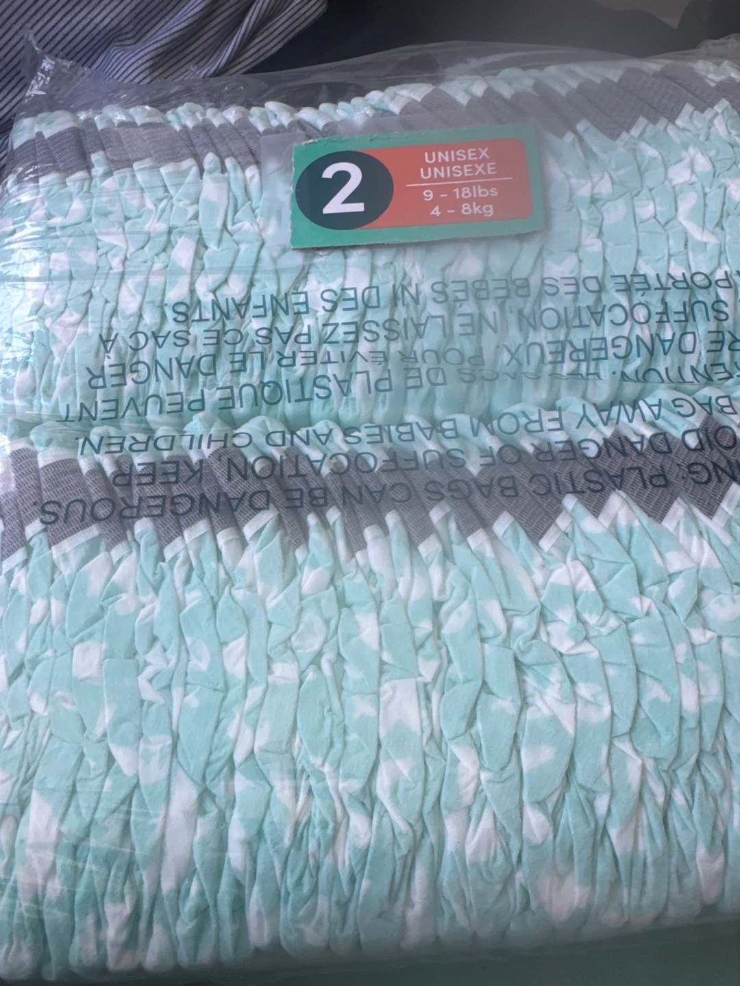 Unisex Diapers Size 2 (9-18 lbs)