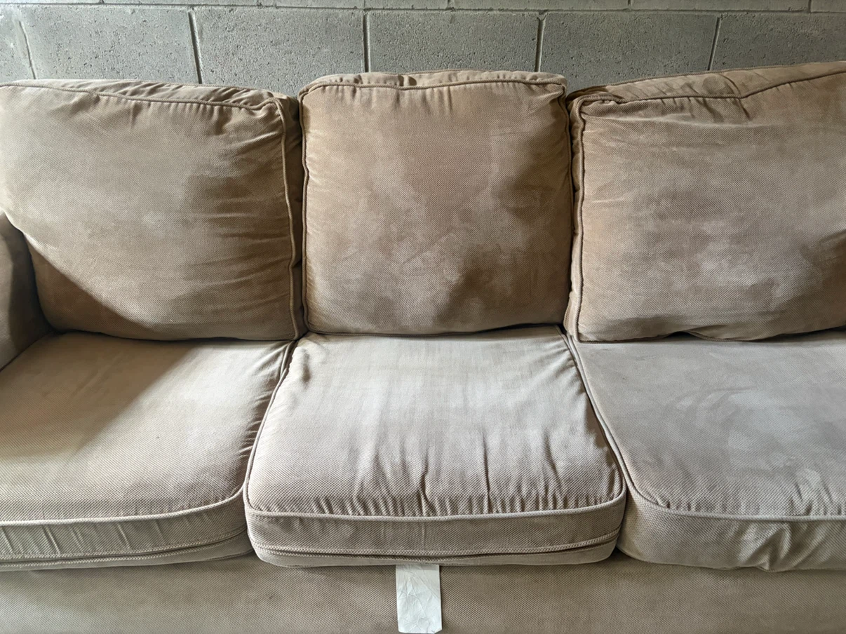 Canadian made vintage Tan 3-Seater Sofa - photo 3