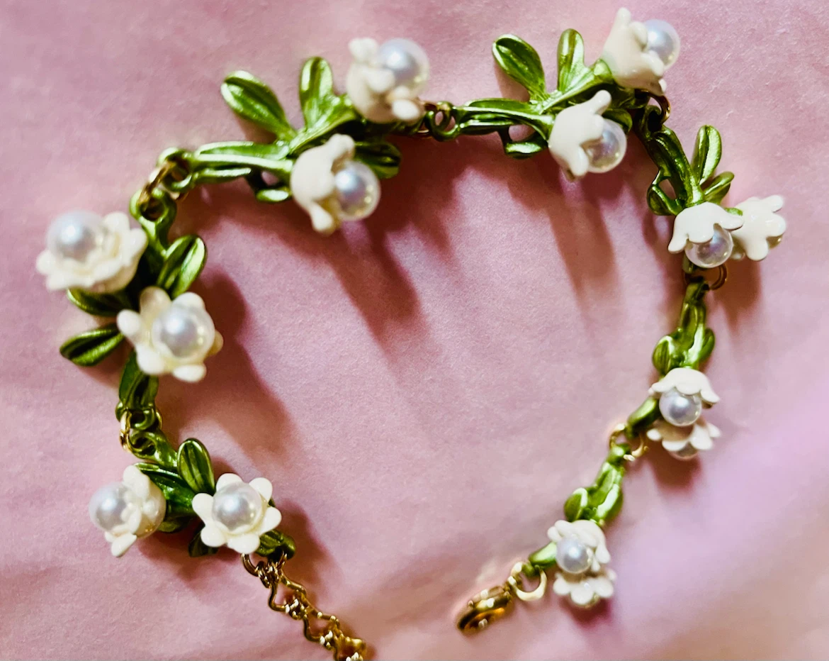 Lily of the Valley Flower Bracelet