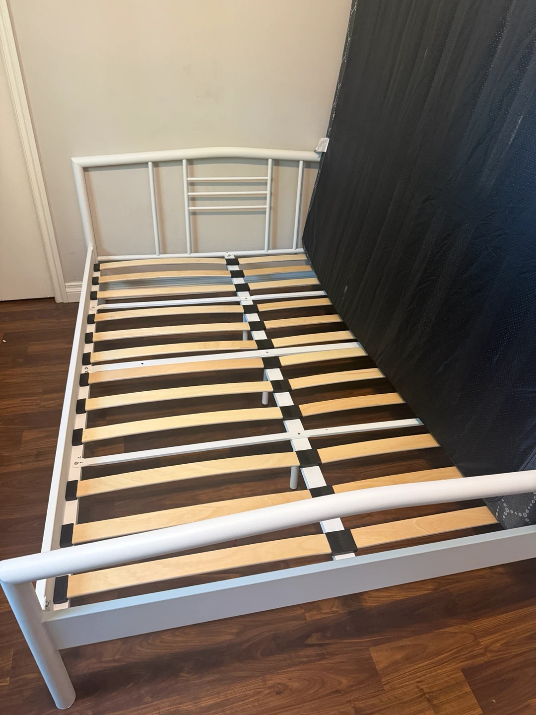 Moving Sale Ikea White Metal Bed Frame with Mattress - photo 4