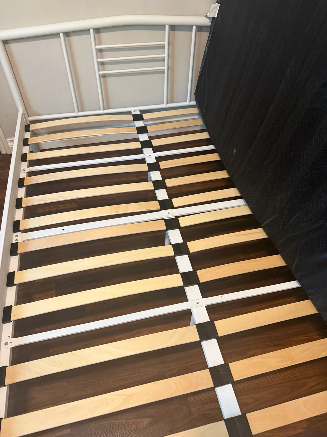Moving Sale Ikea White Metal Bed Frame with Mattress - photo 5