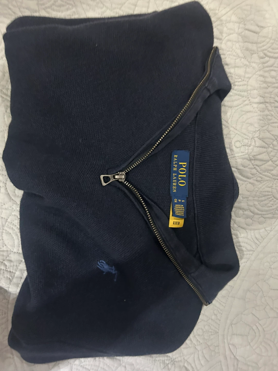 Polo Ralph Lauren Men's 1/4 Zip Sweater - Size S