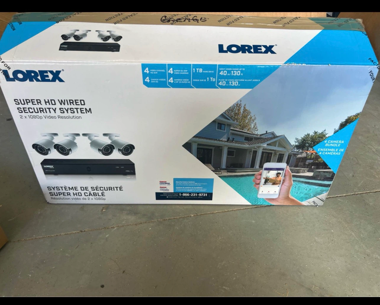 Lorex Super HD Wired Security System - 4 Channel DVR, 1TB HDD - photo 2
