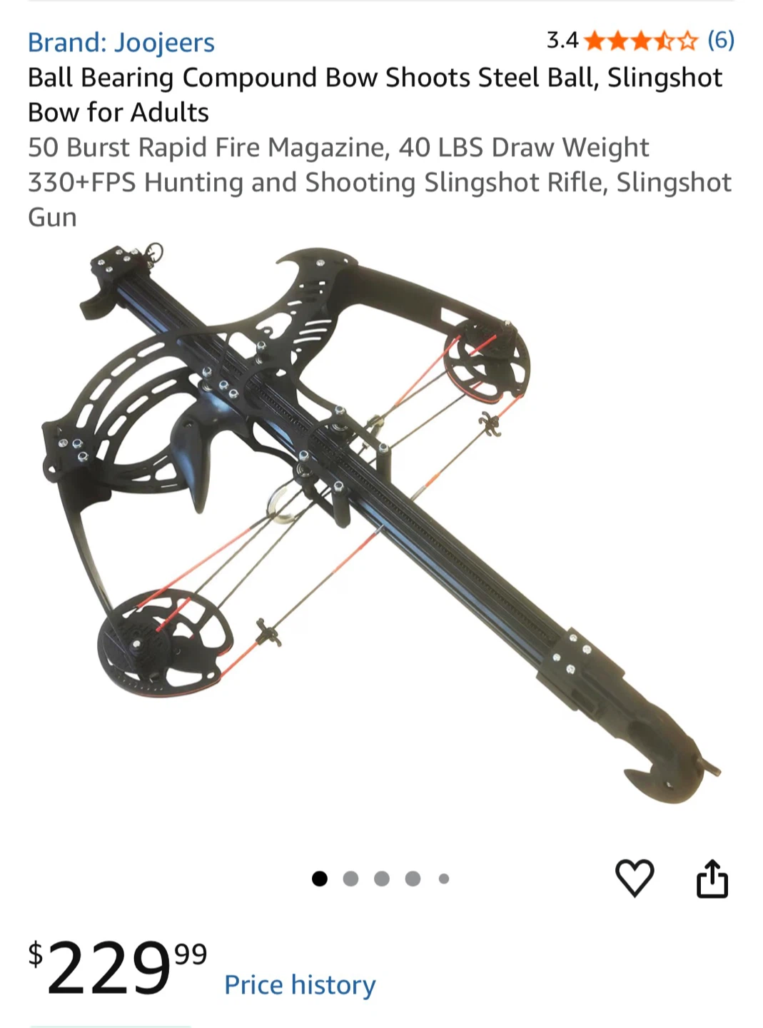 Joojeers Compound Bow Slingshot Rifle