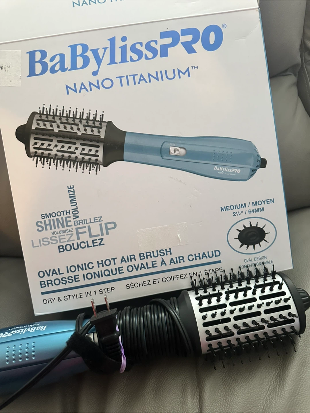 BaBylissPRO Nano Titanium Oval Ionic Hot Air Brush