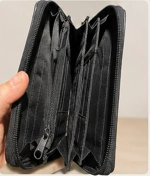 Black Zip Around Wallet - photo 4