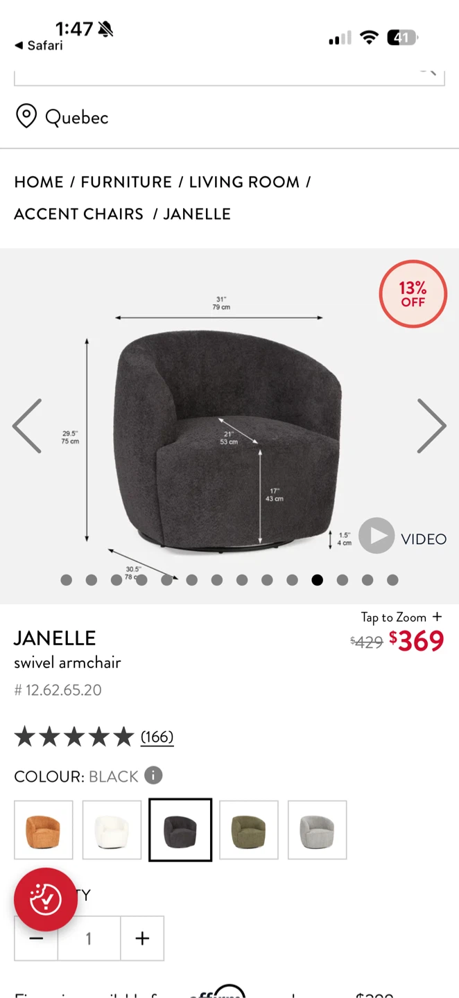 Janelle Swivel Armchair - photo 4