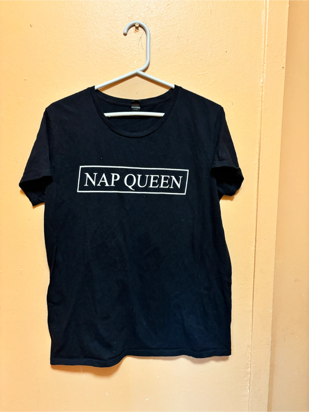 Black "Nap Queen" T-Shirt - Size L