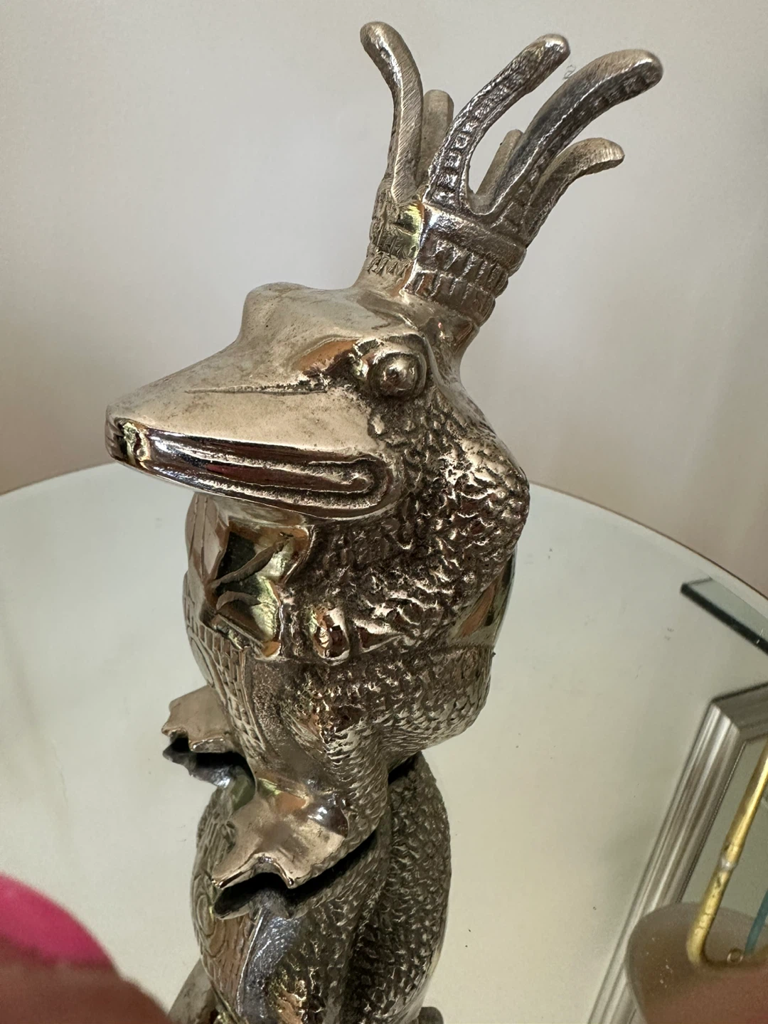 Silver-tone Decorative  frog  Figurine - photo 2