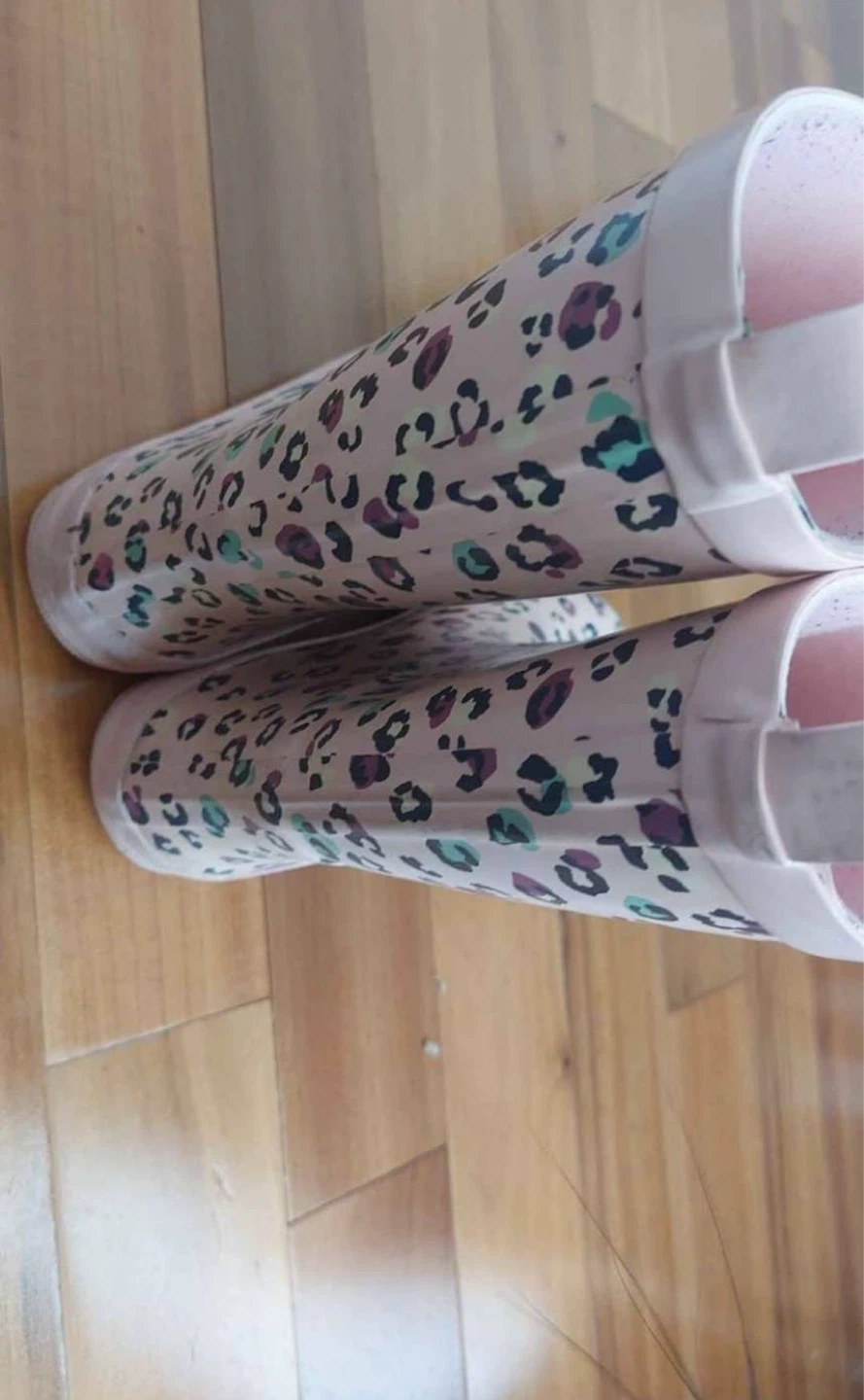 Kids Pink Leopard Print Rain Boots - photo 3