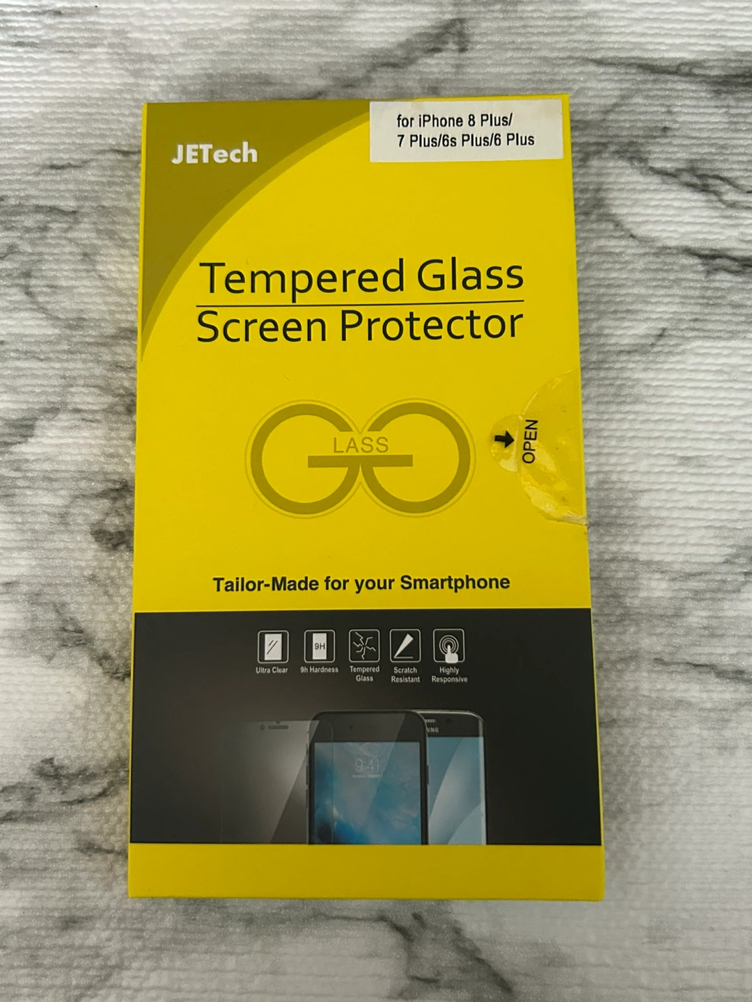 Screen Protector for iPhone 8/7/6s/6, 2-Pack