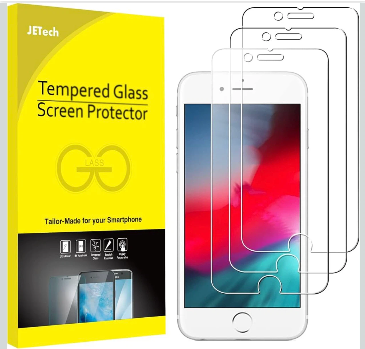 Screen Protector for iPhone 8/7/6s/6, 2-Pack - photo 3