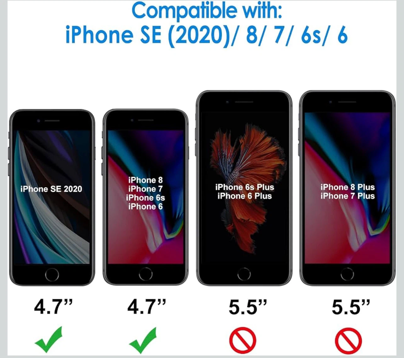 Screen Protector for iPhone 8/7/6s/6, 2-Pack - photo 4