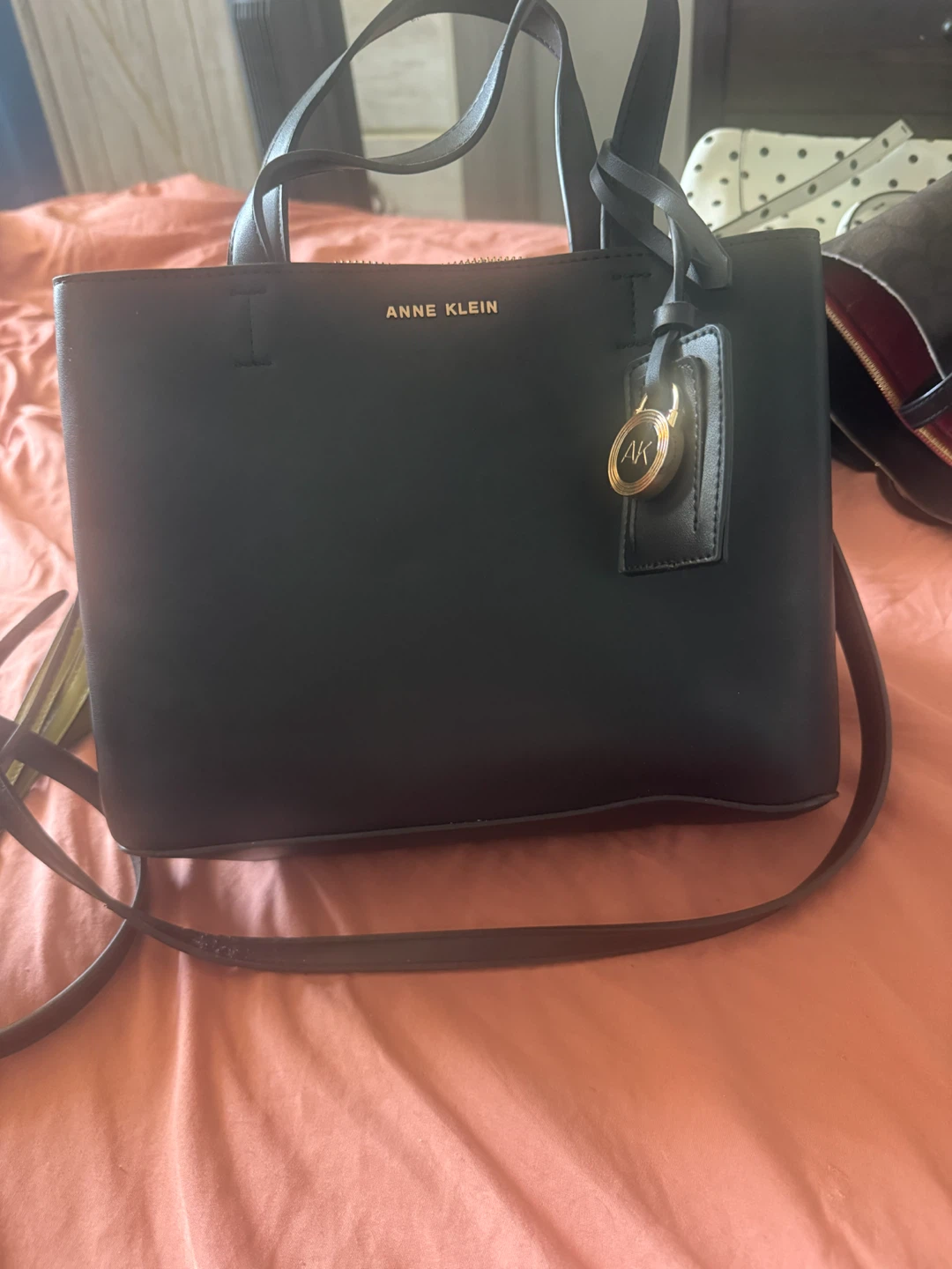 Anne Klein Black Tote Bag