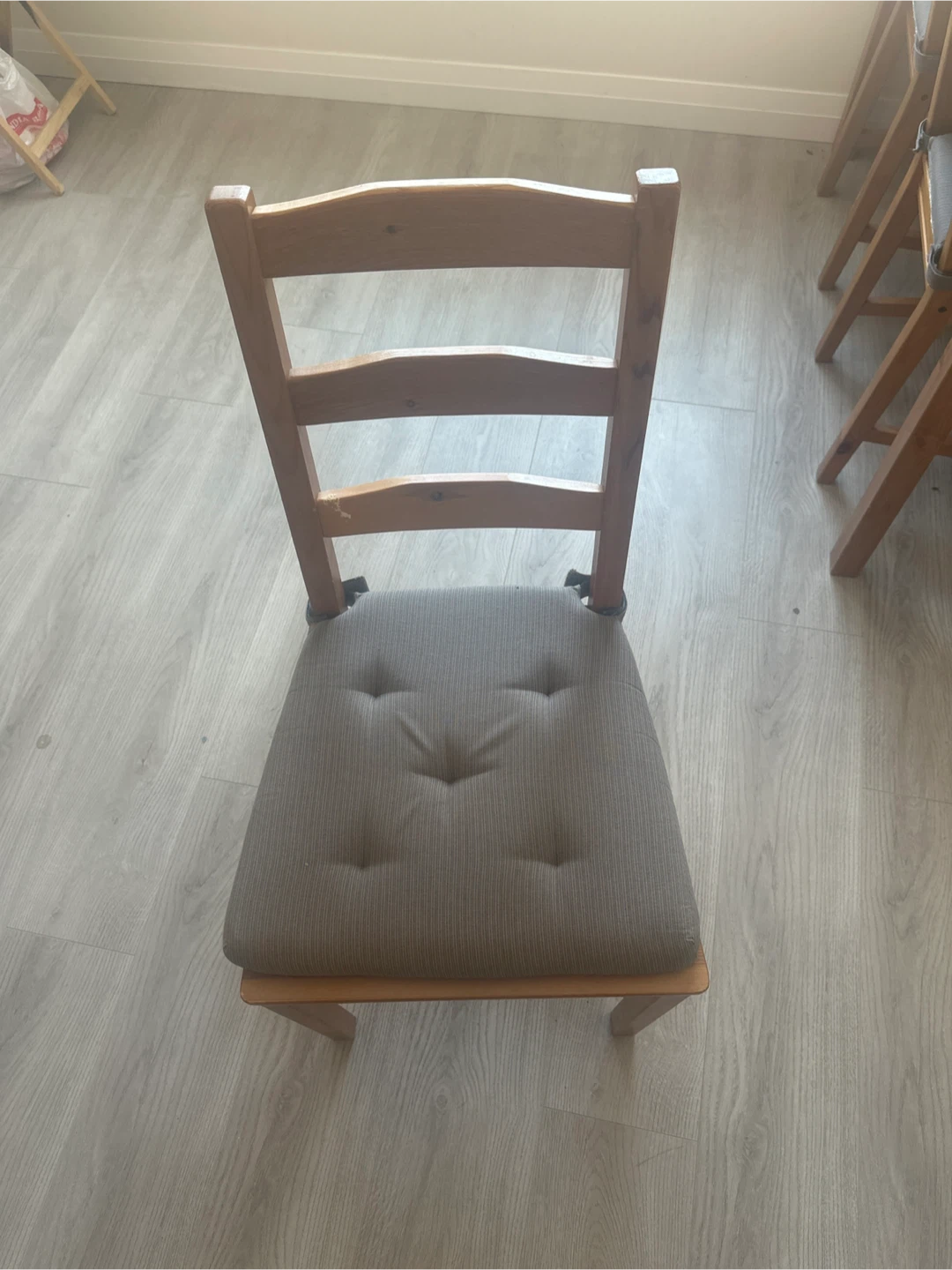 Wooden Dining Table and 3 Chairs - photo 2