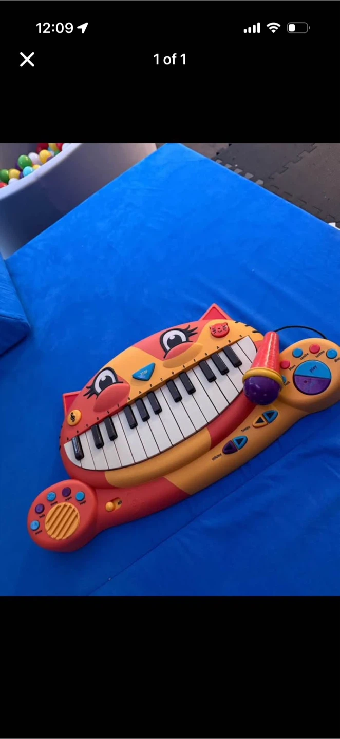 Children's Cat Keyboard with Microphone