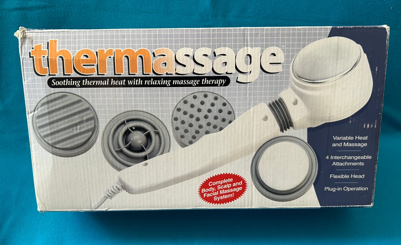 Thermassage Thermal Massager with Heat and 4 Attachments - photo 4