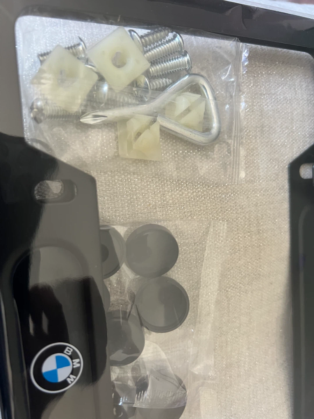 BMW License Plate Frame with Hardware - photo 2