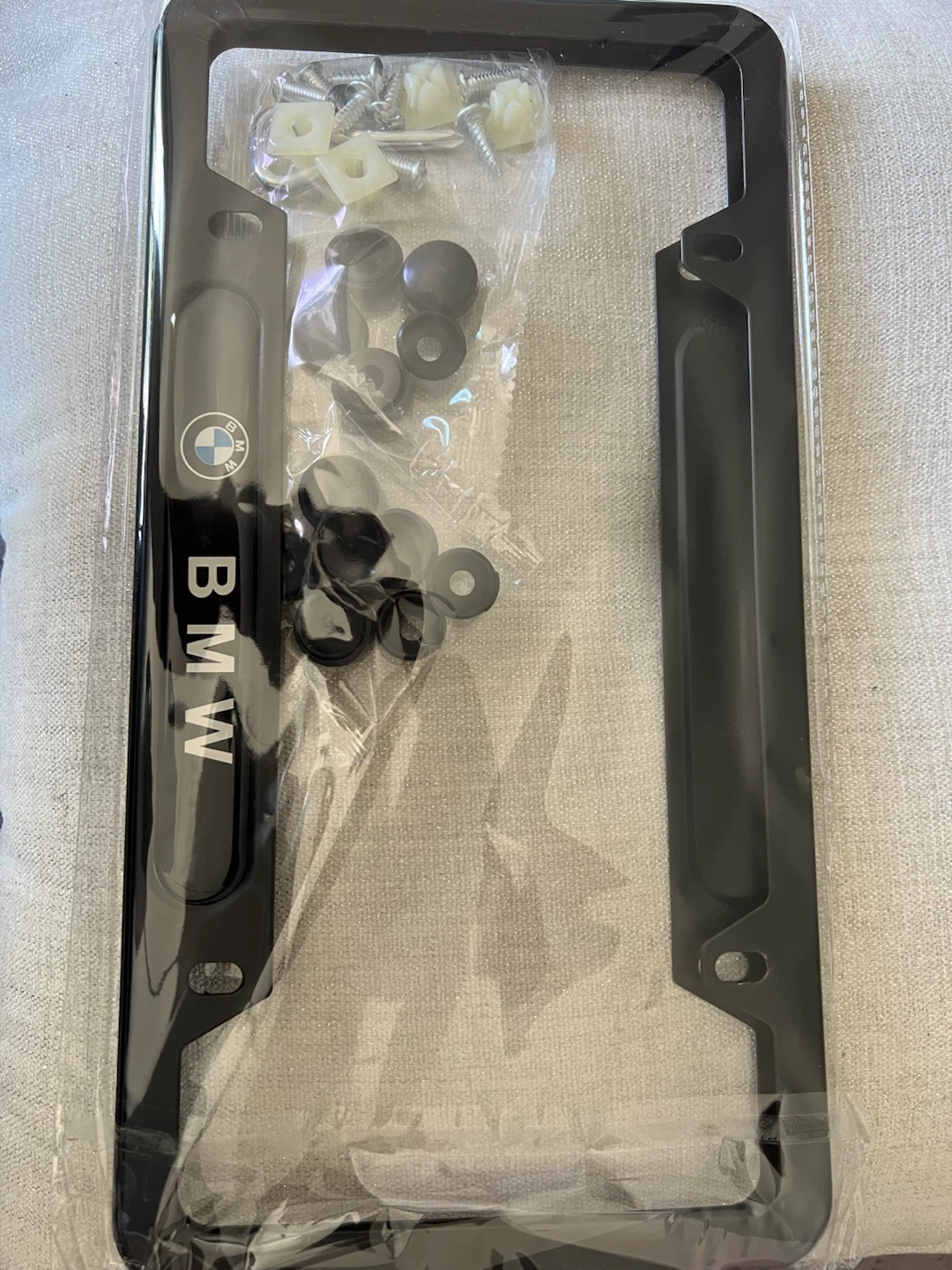 BMW License Plate Frame with Hardware - photo 4