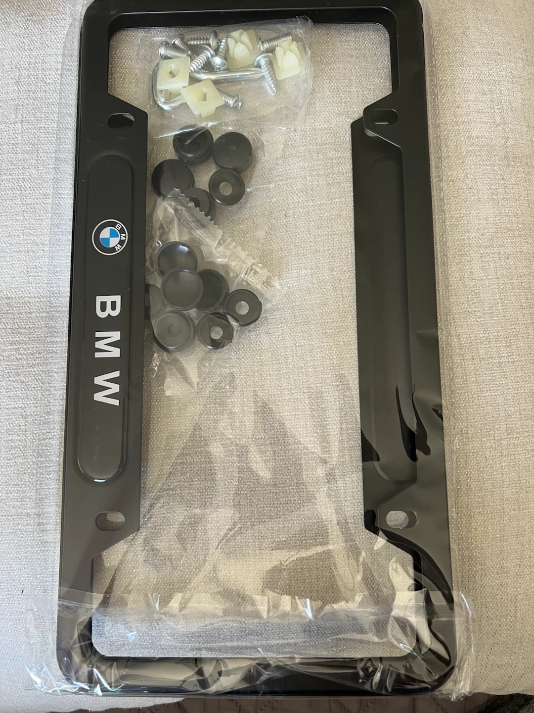 BMW License Plate Frame with Hardware - photo 5