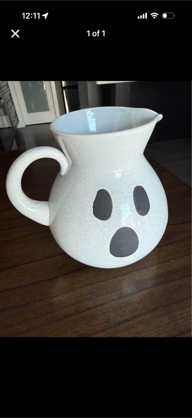 Ghost face pitcher