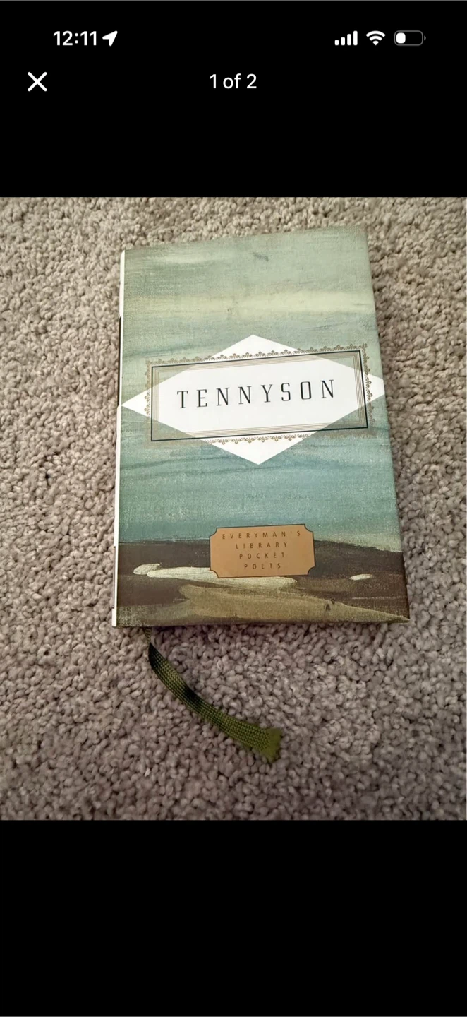 Tennyson Everyman's Library Pocket Poets Book