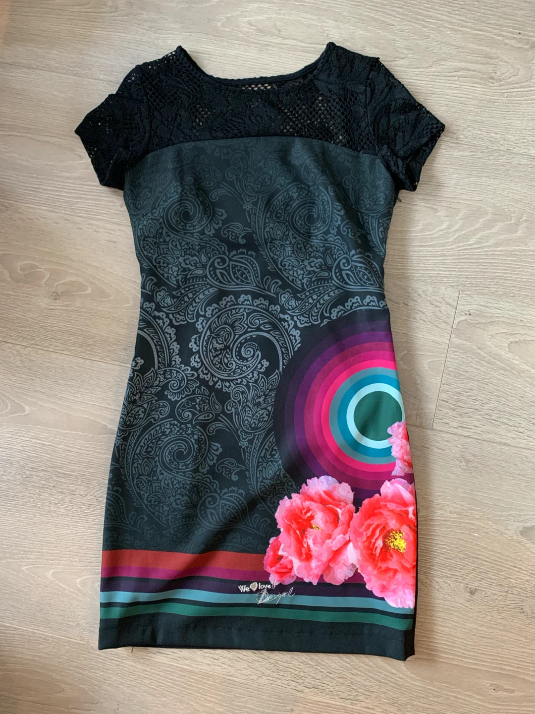 Desigual Dress with Floral and Paisley Print