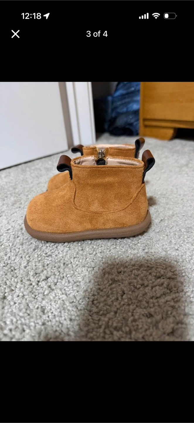 Toddler Tan Suede Boots 18/24 m sizing - photo 3