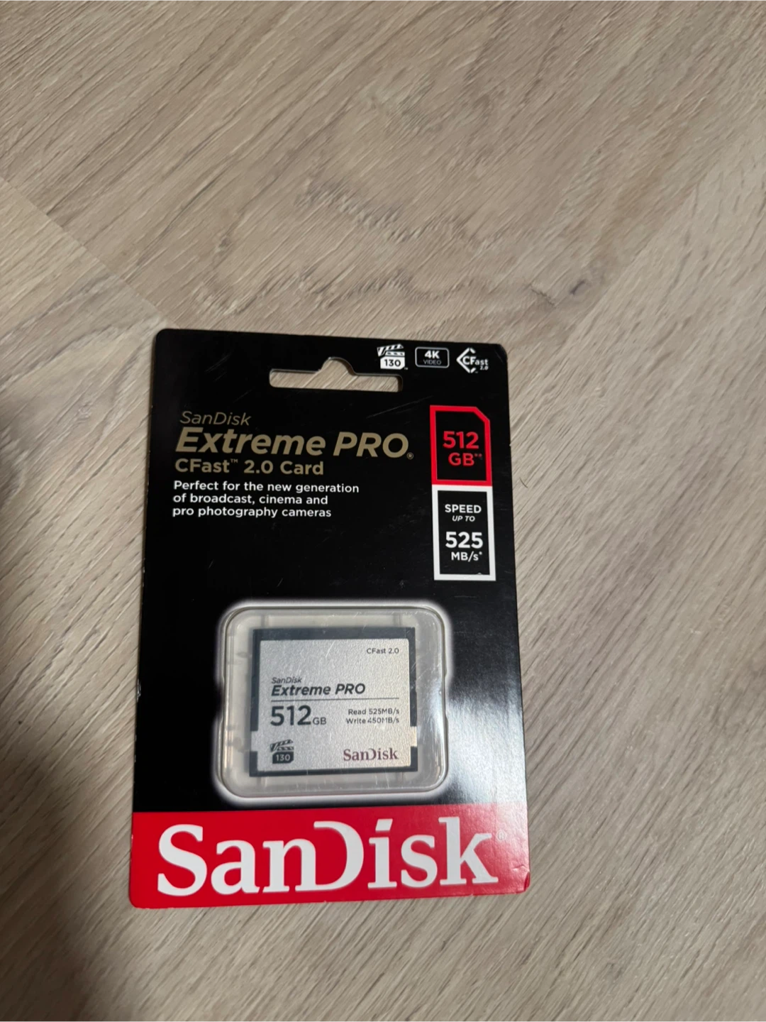 SanDisk Extreme PRO CFast 2.0 Memory Card - 512GB