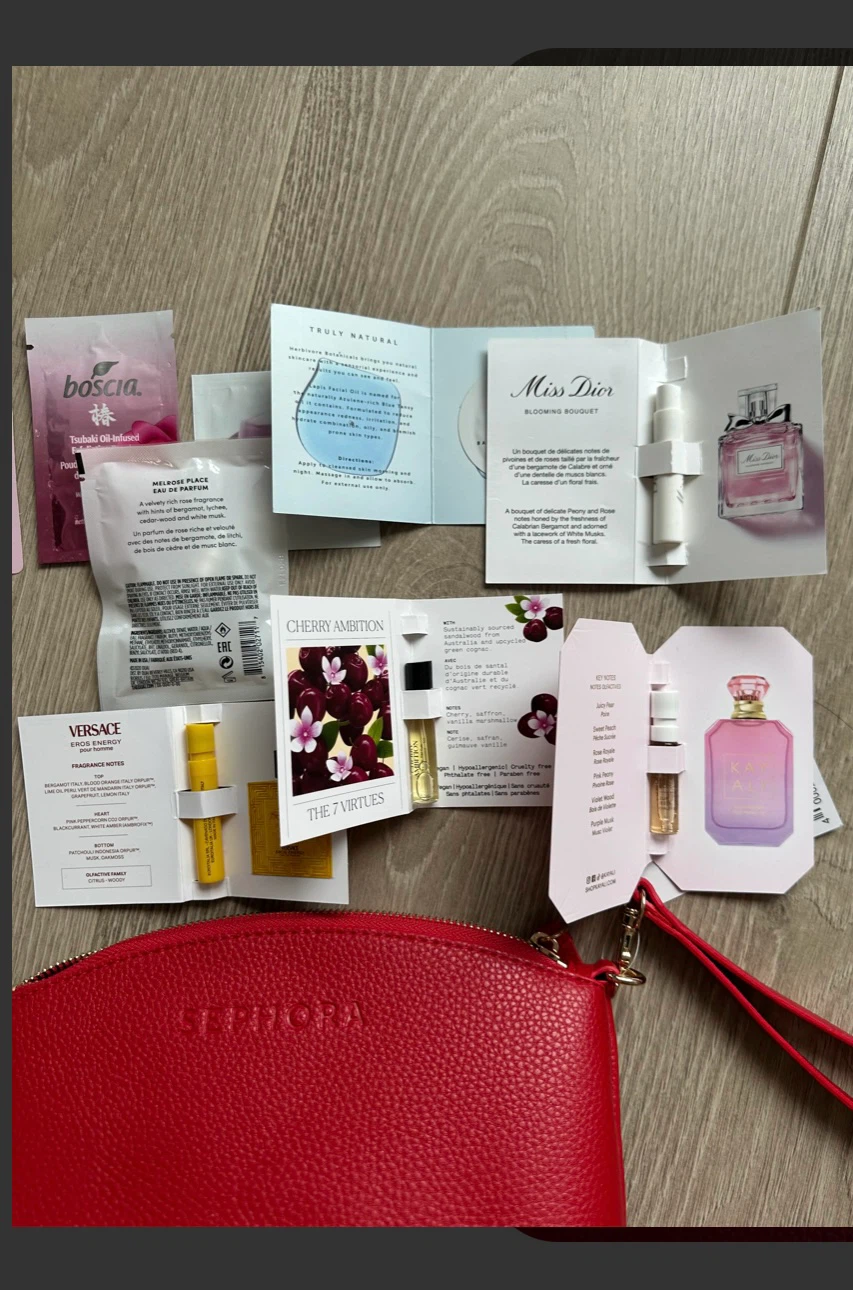 Sephora Cosmetic Bag with Perfume, Etc. Samples - photo 2