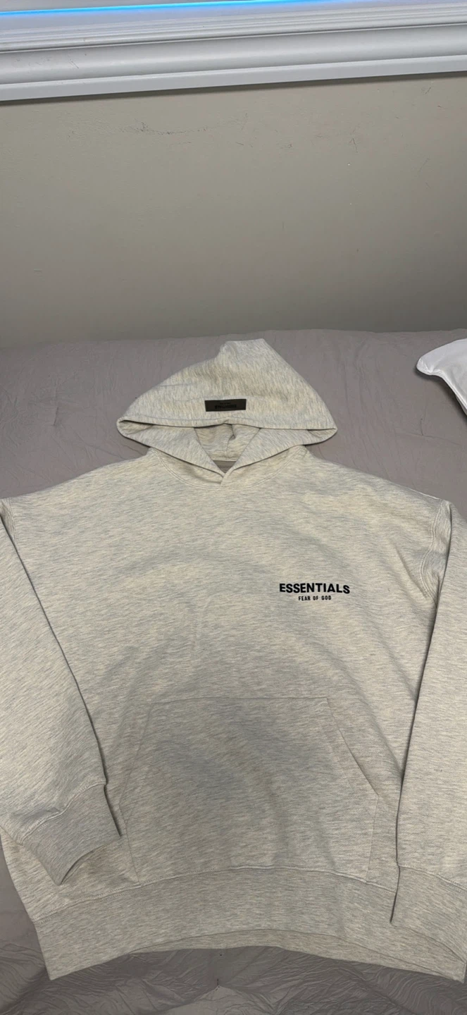 Light Oatmeal Essentials Hoodie - Fits Medium