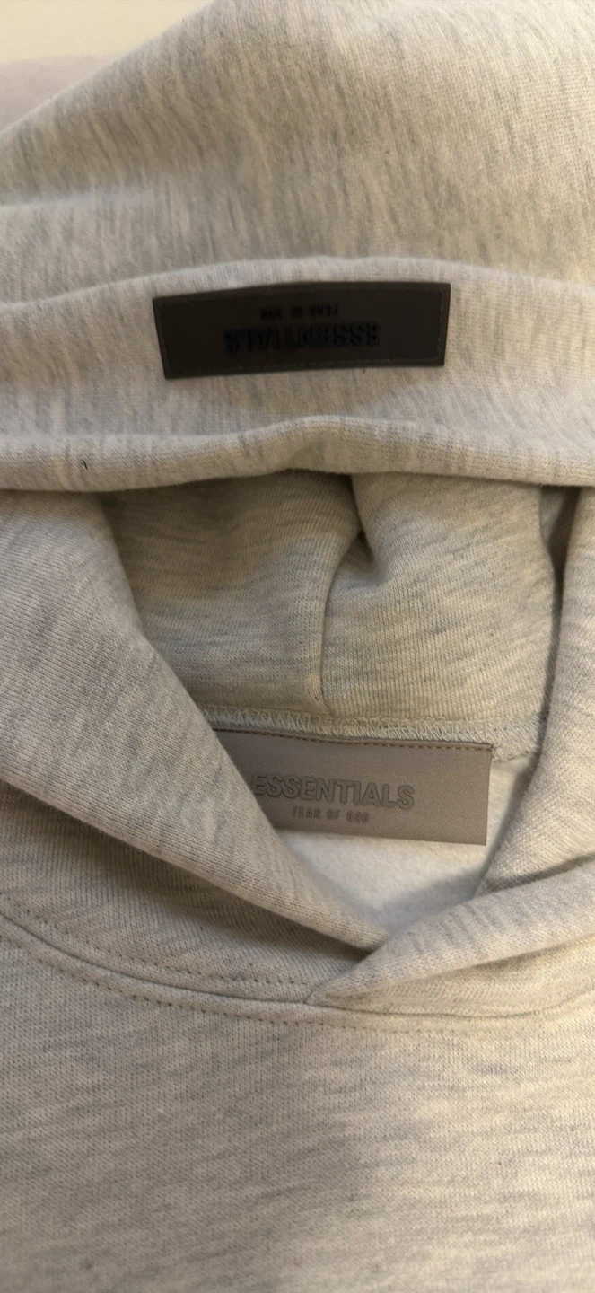 Light Oatmeal Essentials Hoodie - Fits Medium - photo 2