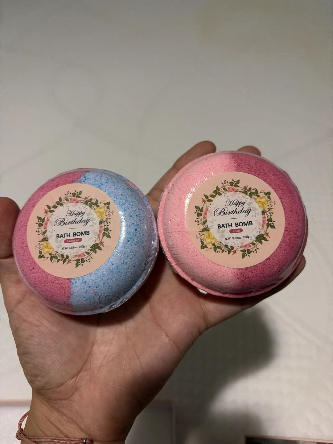 Happy Birthday Bath Bombs - Lavender & Rose