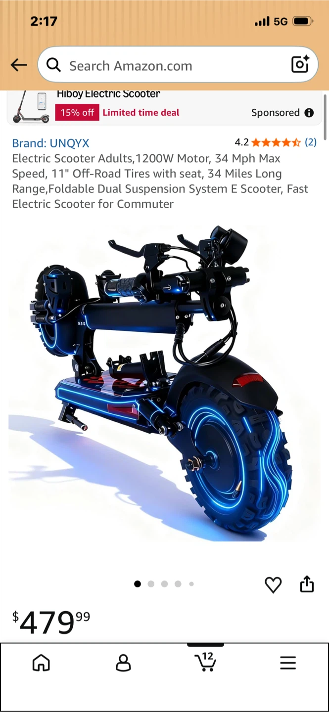 UNQYX Electric Scooter for Adults