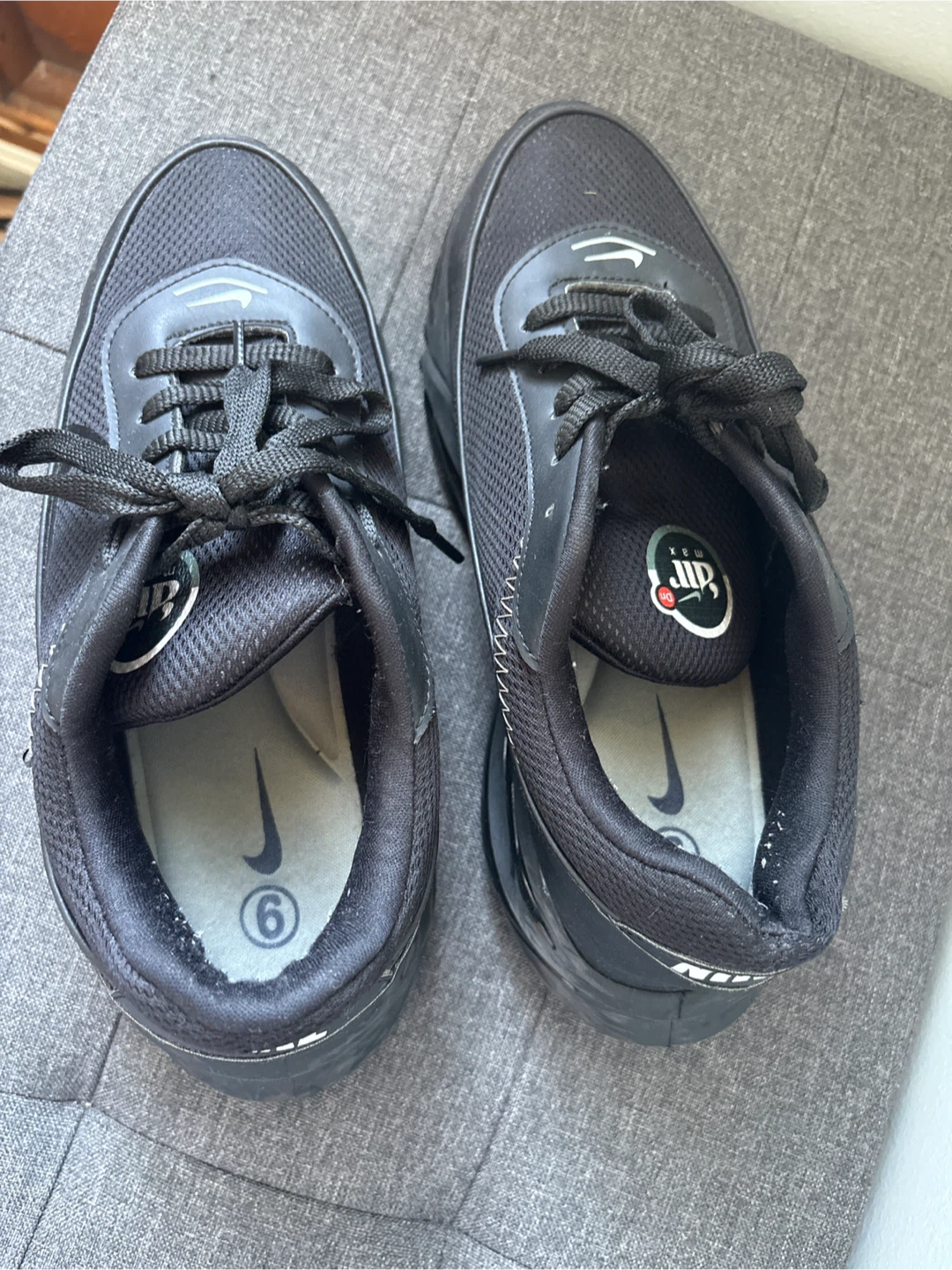 Nike Air Max Shoes - Black, Size 6 UK